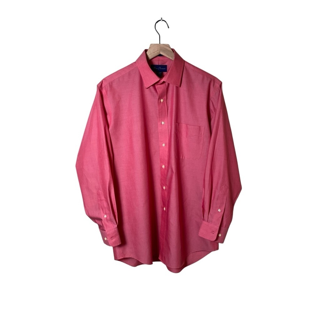 Alan Flusser Red Button Down, 15.5 - 32/33